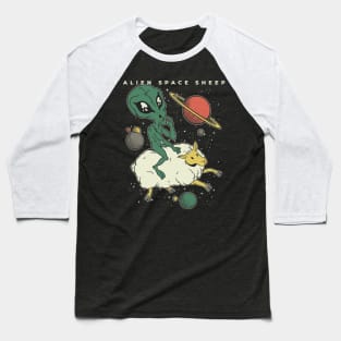 Alien Space Sheep Baseball T-Shirt